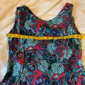 Vintage Rainbow-Jo Floral Midi Dress - Multicolor